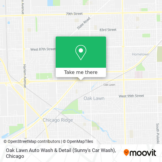 Mapa de Oak Lawn Auto Wash & Detail (Sunny's Car Wash)