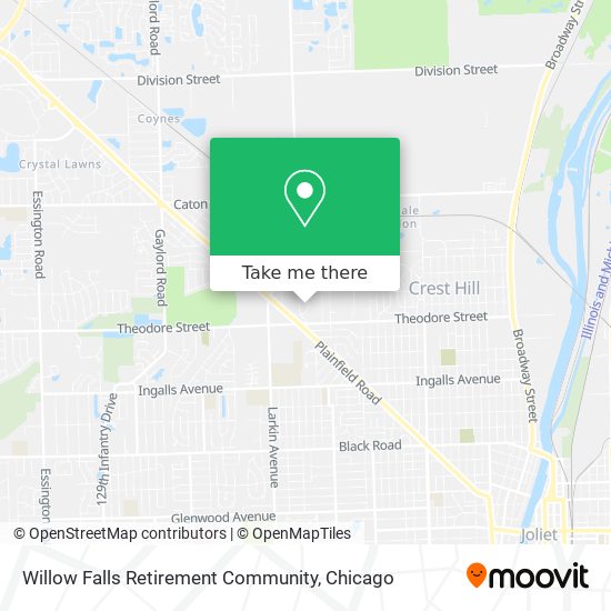 Willow Falls Retirement Community map