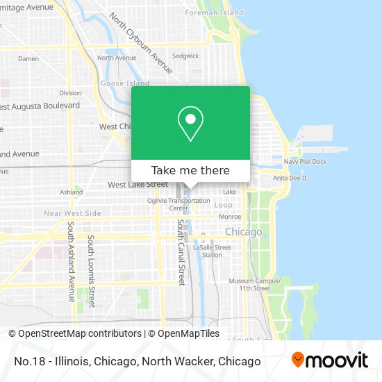 No.18 - Illinois, Chicago, North Wacker map