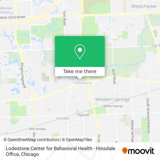 Lodestone Center for Behavioral Health - Hinsdale Office map