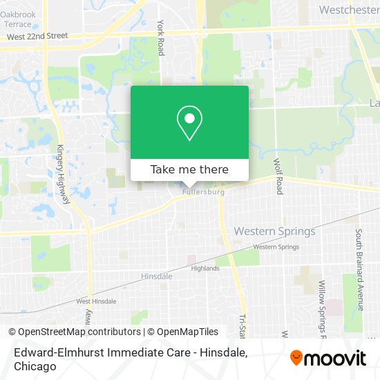 Edward-Elmhurst Immediate Care - Hinsdale map