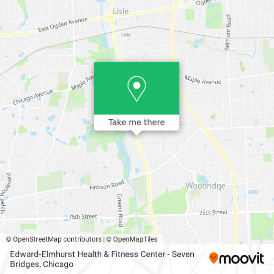 Mapa de Edward-Elmhurst Health & Fitness Center - Seven Bridges
