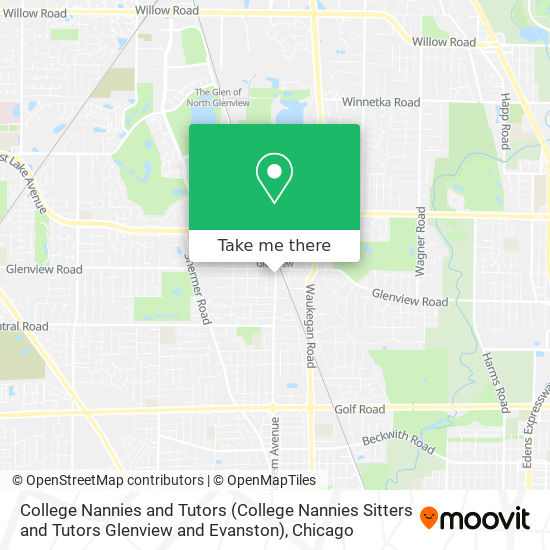 College Nannies and Tutors (College Nannies Sitters and Tutors Glenview and Evanston) map
