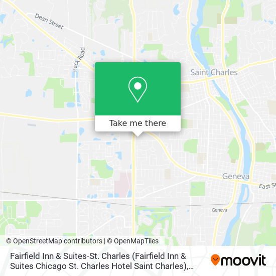Mapa de Fairfield Inn & Suites-St. Charles (Fairfield Inn & Suites Chicago St. Charles Hotel Saint Charles)