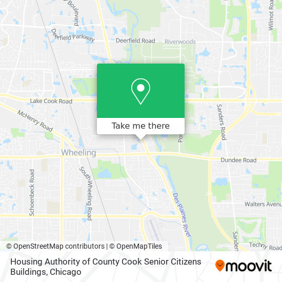 Housing Authority of County Cook Senior Citizens Buildings map