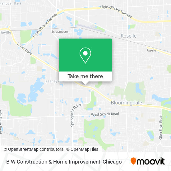 B W Construction & Home Improvement map