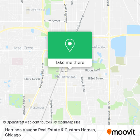 Harrison Vaughn Real Estate & Custom Homes map