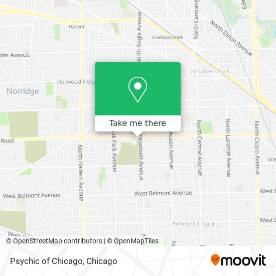 Mapa de Psychic of Chicago