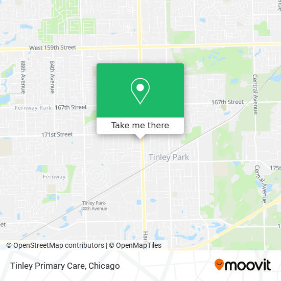 Tinley Primary Care map