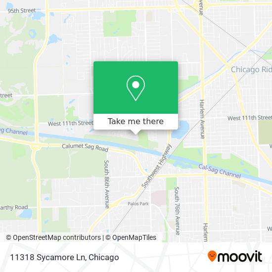 Mapa de 11318 Sycamore Ln