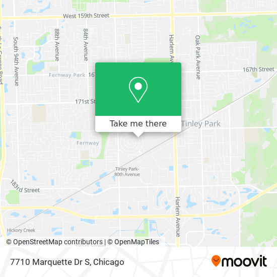 7710 Marquette Dr S map