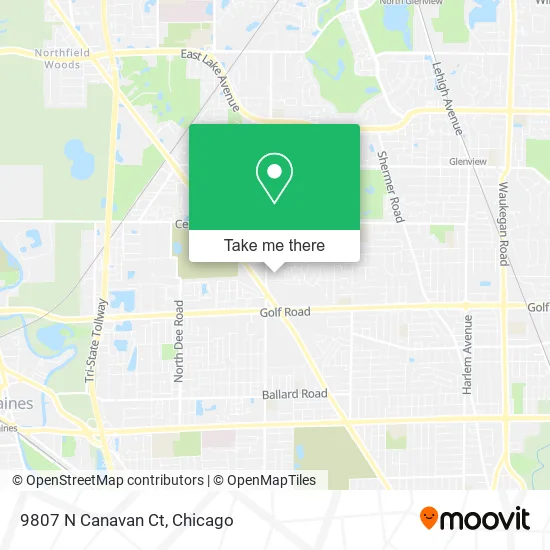 9807 N Canavan Ct map