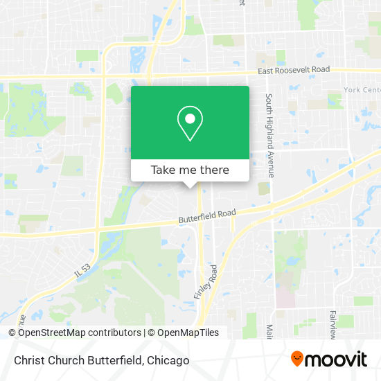 Christ Church Butterfield map