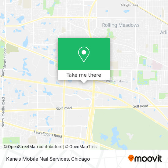 Mapa de Kane's Mobile Nail Services