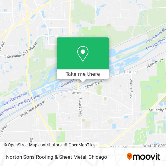 Norton Sons Roofing & Sheet Metal map