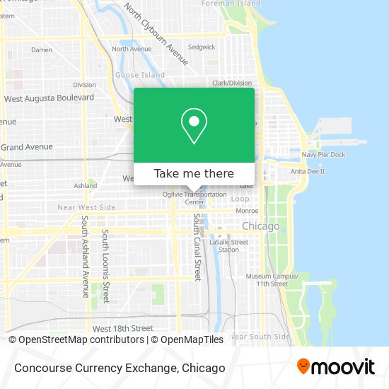 Concourse Currency Exchange map