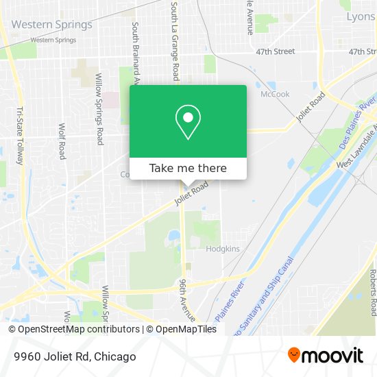 Mapa de 9960 Joliet Rd