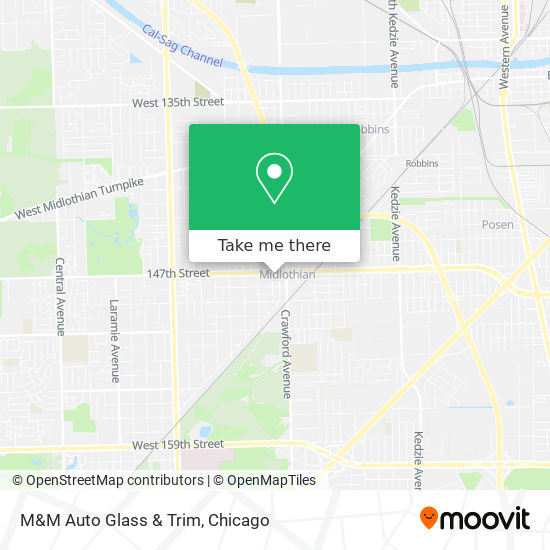 M&M Auto Glass & Trim map