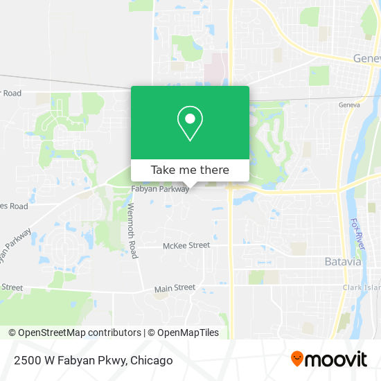 2500 W Fabyan Pkwy map