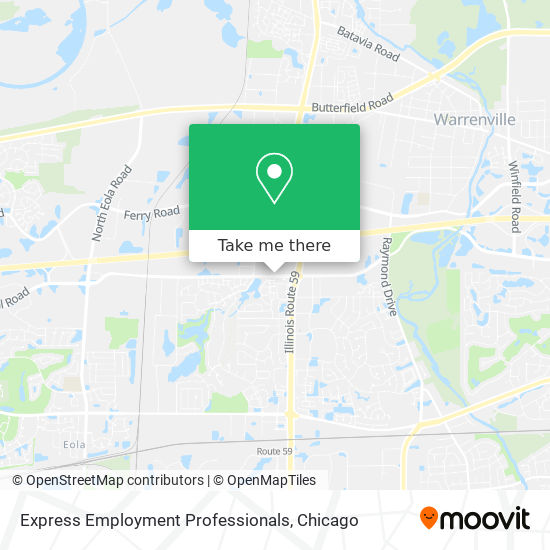 Express Employment Professionals map