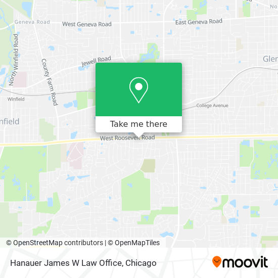 Hanauer James W Law Office map