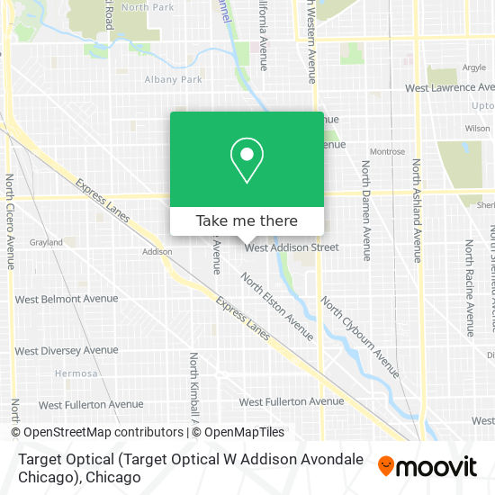 Target Optical (Target Optical W Addison Avondale Chicago) map