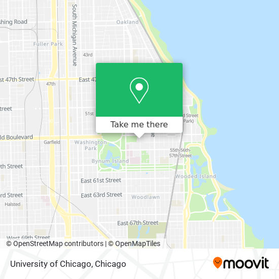 Mapa de University of Chicago