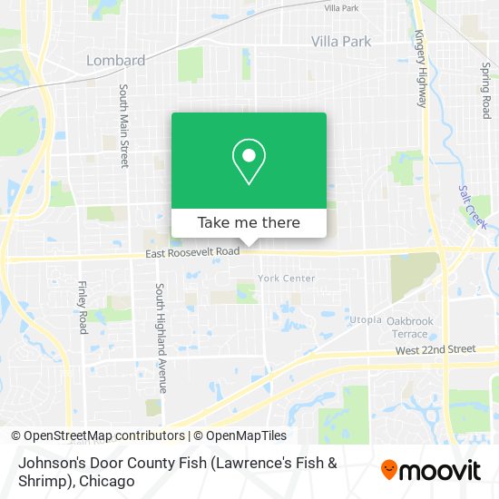 Johnson's Door County Fish (Lawrence's Fish & Shrimp) map
