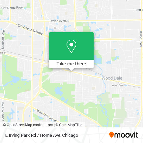 E Irving Park Rd / Home Ave map