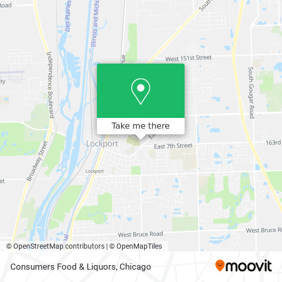 Consumers Food & Liquors map