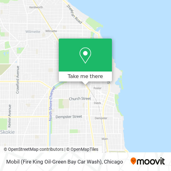 Mobil (Fire King Oil-Green Bay Car Wash) map