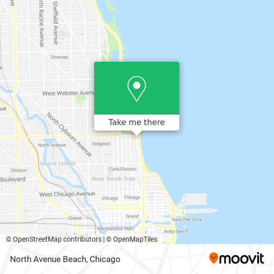 Mapa de North Avenue Beach