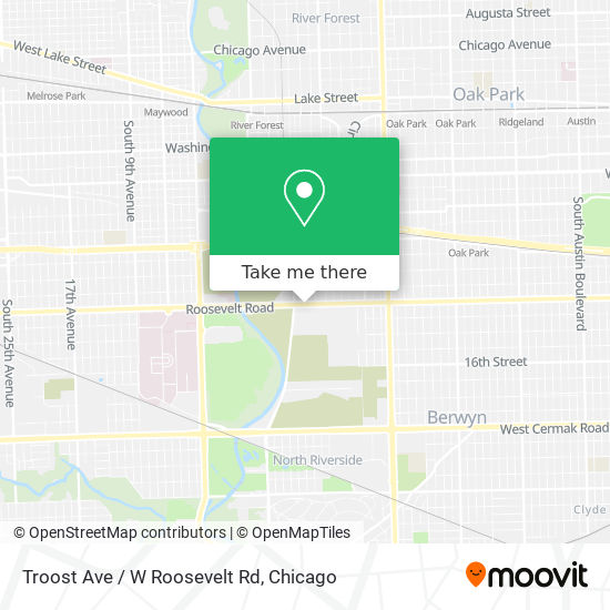 Troost Ave / W Roosevelt Rd map