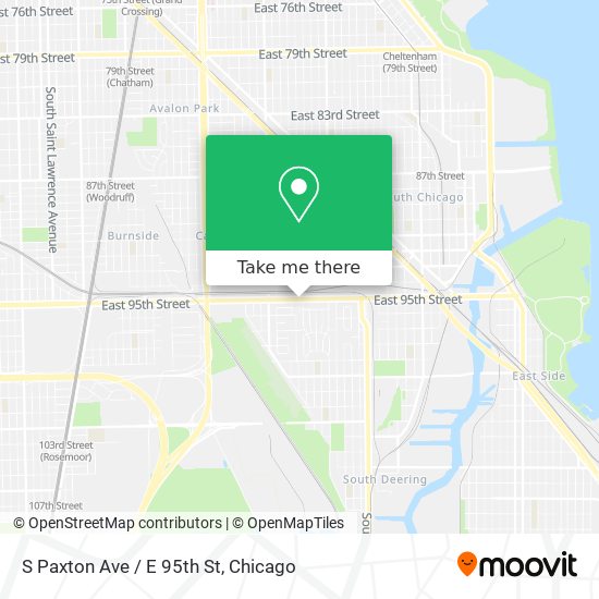 S Paxton Ave / E 95th St map