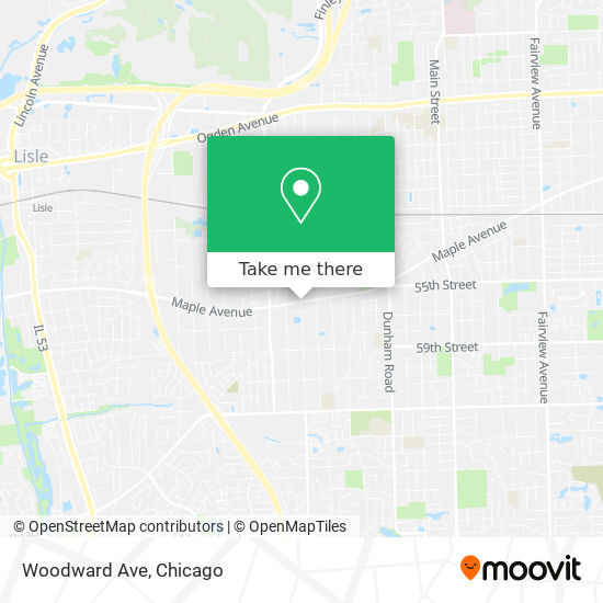 Woodward Ave map
