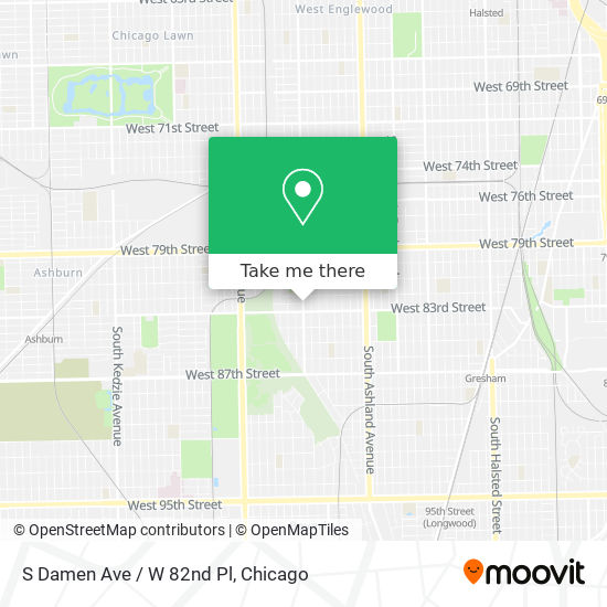 Mapa de S Damen Ave / W 82nd Pl