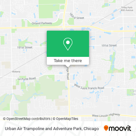 Urban Air Trampoline and Adventure Park map