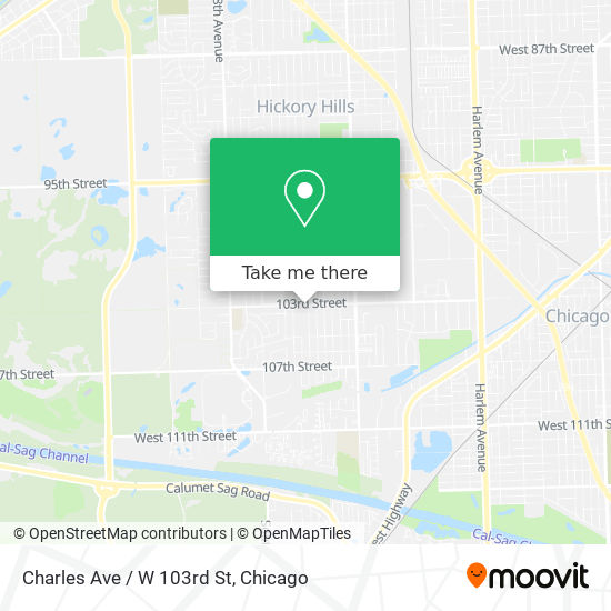 Mapa de Charles Ave / W 103rd St