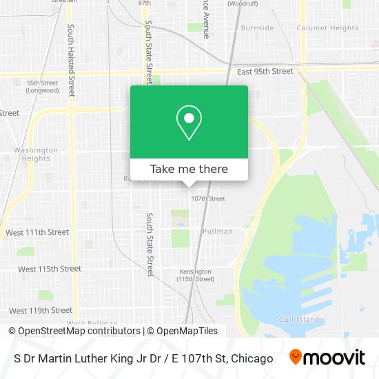 Mapa de S Dr Martin Luther King Jr Dr / E 107th St