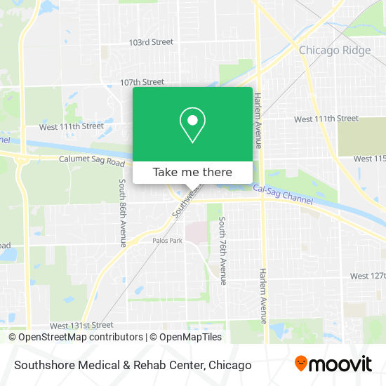 Southshore Medical & Rehab Center map