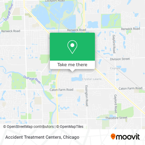 Accident Treatment Centers map