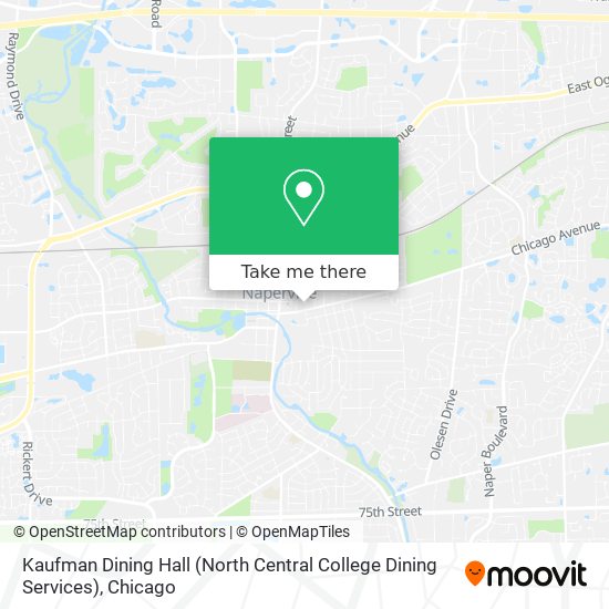 Mapa de Kaufman Dining Hall (North Central College Dining Services)