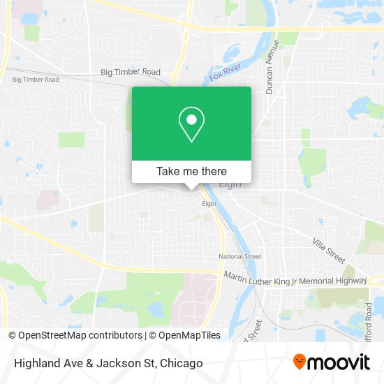 Mapa de Highland Ave & Jackson St