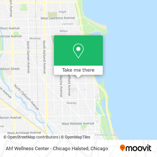 Ahf Wellness Center - Chicago Halsted map