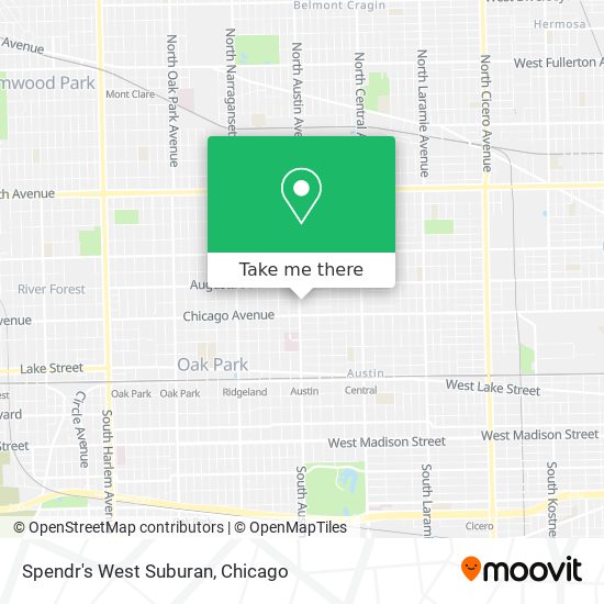 Spendr's West Suburan map