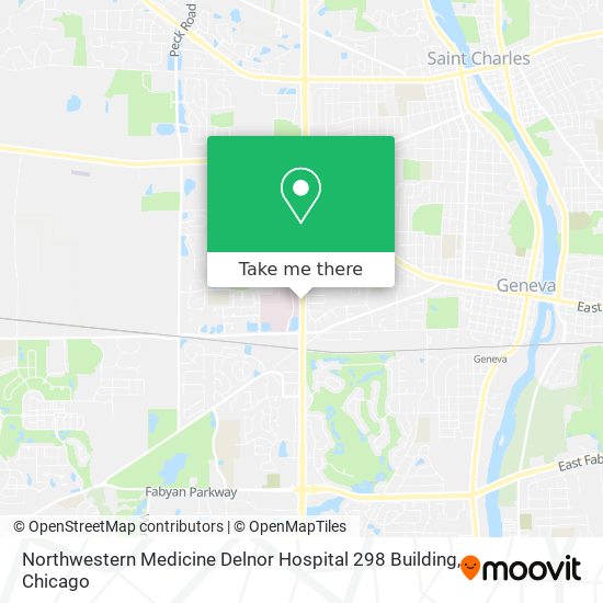 Mapa de Northwestern Medicine Delnor Hospital 298 Building