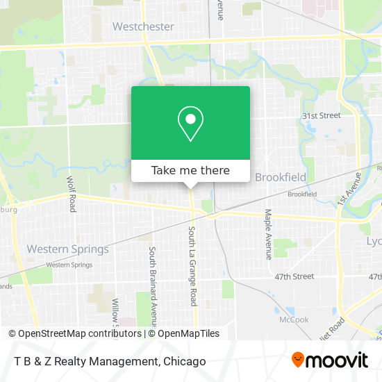 T B & Z Realty Management map