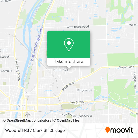 Woodruff Rd / Clark St map