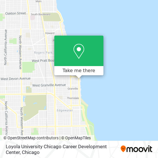 Mapa de Loyola University Chicago Career Development Center