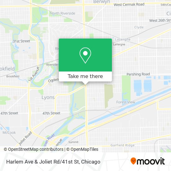 Harlem Ave & Joliet Rd/41st St map